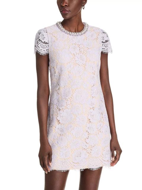 self-portrait Lace Mini Dress