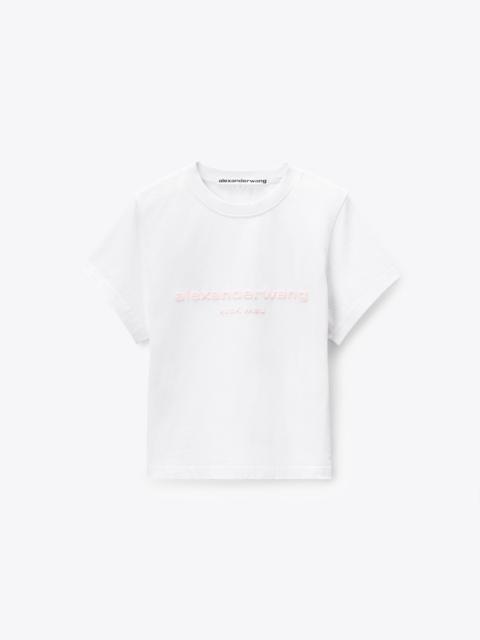 Alexander Wang Puff Logo Shrunken Tee