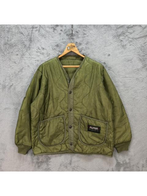 ALPHA INDUSTRIES VINTAGE ALPHA INDUSTRIES MILITARY LINER JACKET #5529-195