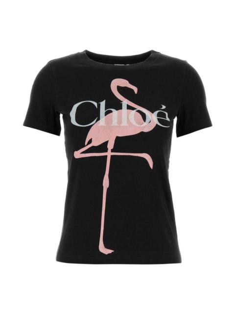 Chloé Slate Cotton T-shirt