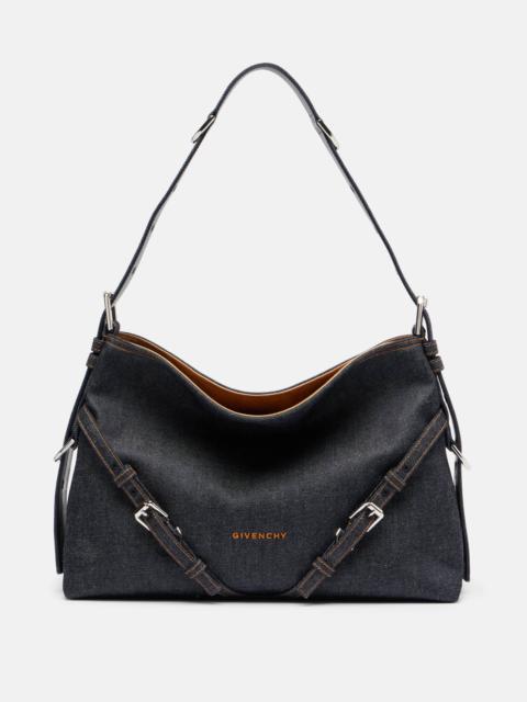 Givenchy Voyou Medium denim shoulder bag