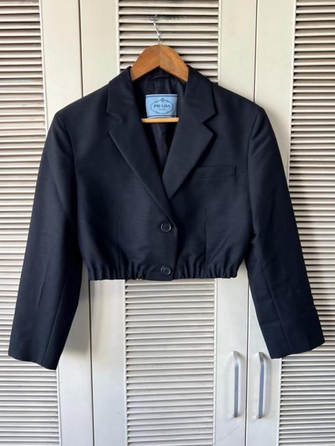 Prada Prada Cropped Black Blazer
