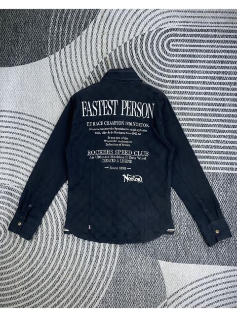 Other Designers Vintage Norton Embroidery Button Ups Shirt
