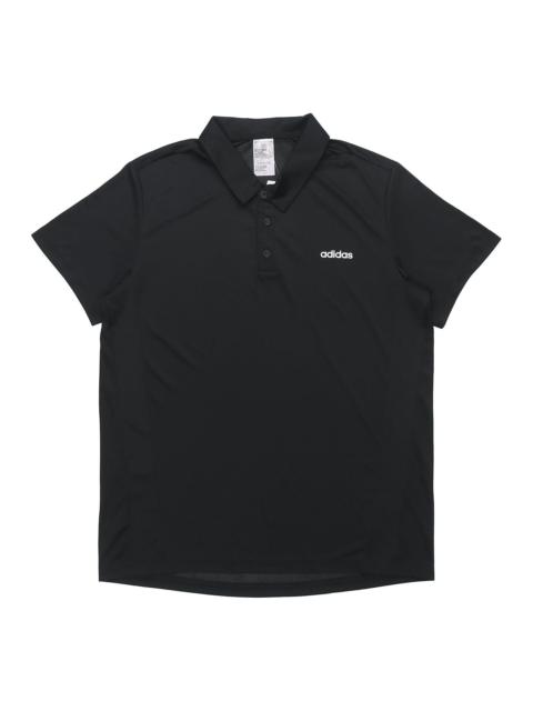 adidas adidas Training Sports Short-sleeve Polo Shirt Men Black FL0330