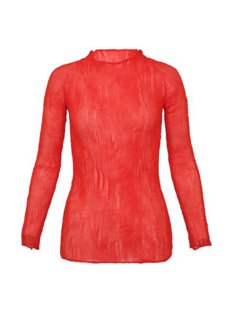 ISSEY MIYAKE Chiffon Twist Woven Top