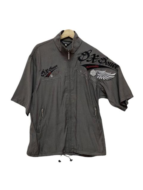 Other Designers 🔥DOUX DOUCE INDIVIDUAL DESIGNER ZIPPER SHORTSLEEVE SHIRT