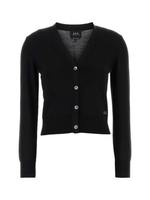 A.P.C. A.P.C. Women Black Cotton Cardigan
