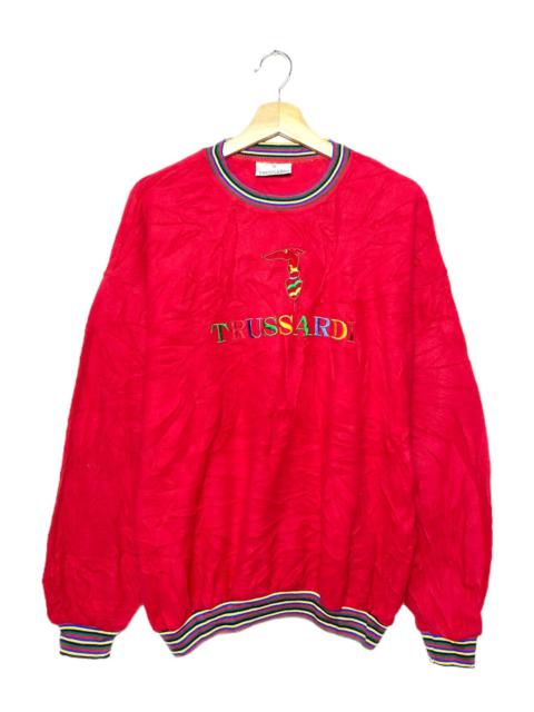Other Designers Japanese Brand - Vintage Trussardi Embroidered Crewneck / Stussy Valentino