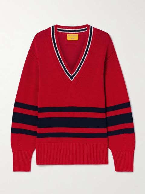 GUEST IN RESIDENCE Striped Knitted Cotton Sweater