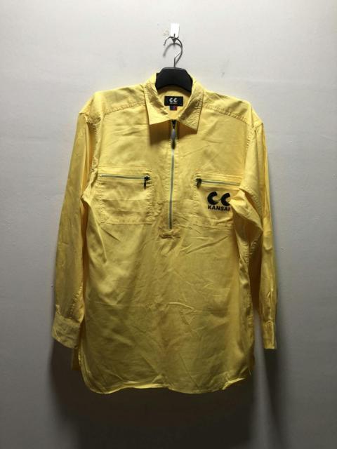Other Designers Kansai Yamamoto - CC KANSAI Shirt Half Zip And Pocket Japan Yamamoto