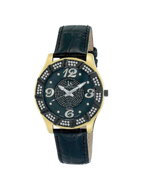 Other Designers Joshua and Sons Quartz Diamond Crystal Men's Watch JS-17-YG