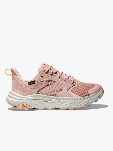 HOKA Women's Anacapa 2 Low GTX Shoes in Rose Latte/Truffle Salt