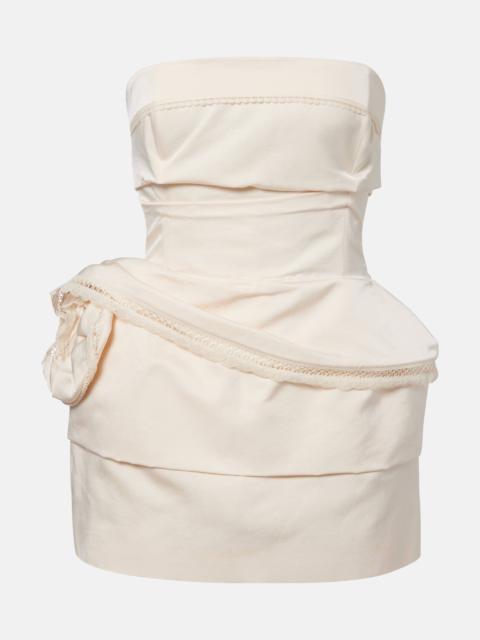 MAGDA BUTRYM Cotton and silk corset dress