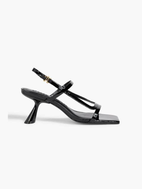 Cult Gaia Reina patent-leather slingback sandals