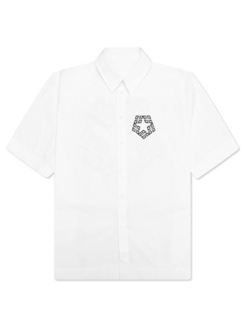 Givenchy GIVENCHY BOXY FIT PRINT SHIRT - WHITE