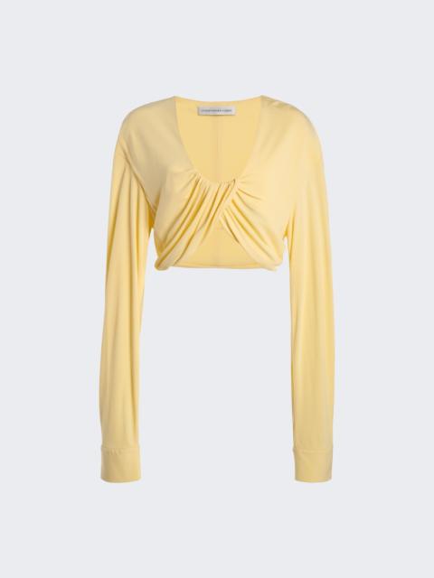 CHRISTOPHER ESBER Vivenda Drape Long Sleeve Top Butter