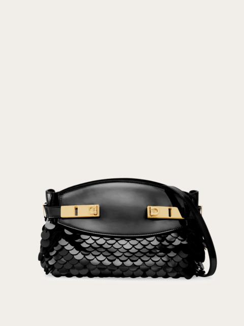 FERRAGAMO Hug handbag with sequins (S)