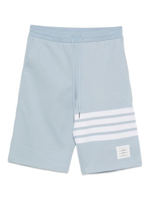 Thom Browne stripe-detail cotton track shorts
