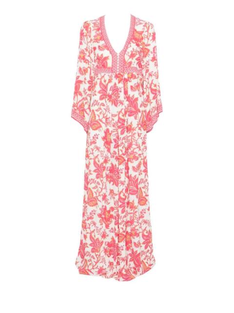 Etro Etro Women Maxi `Empire` Dress With Deep V-Neck