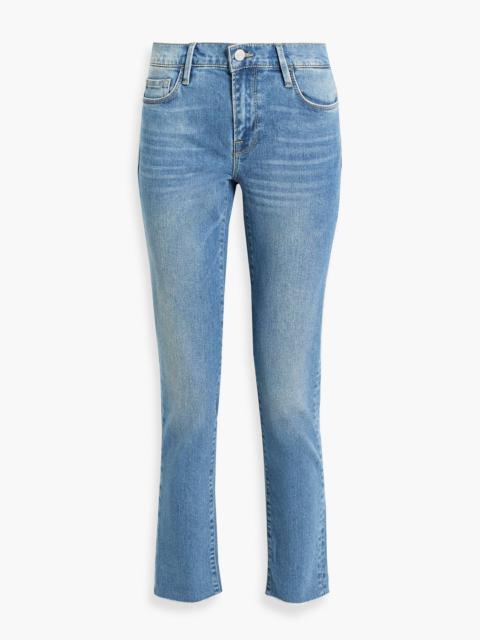 FRAME Le Garcon mid-rise slim-leg jeans
