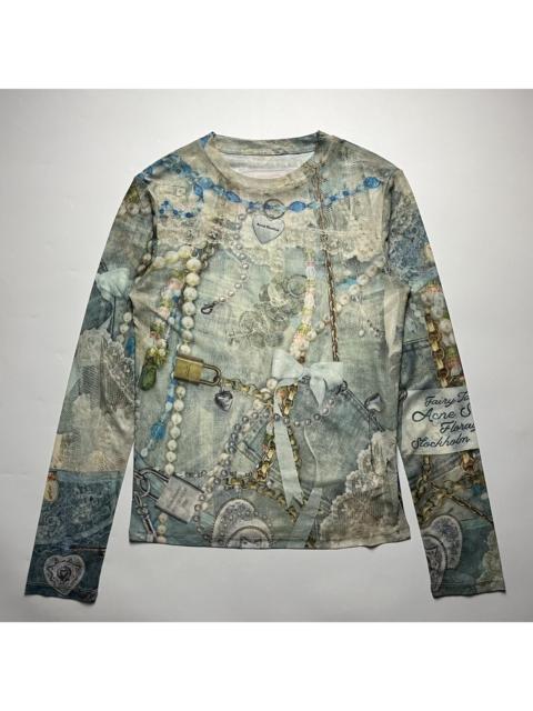 Acne Studios Acne Studio Elway Printed Mesh Top