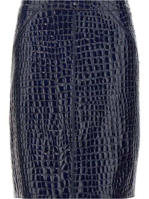 Tom Ford Women Croc Print Skirt
