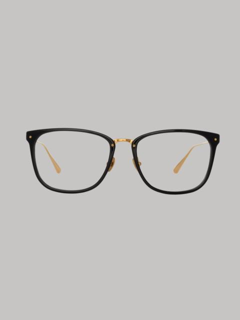 LINDA FARROW CASSIN OPTICAL D-FRAME IN BLACK