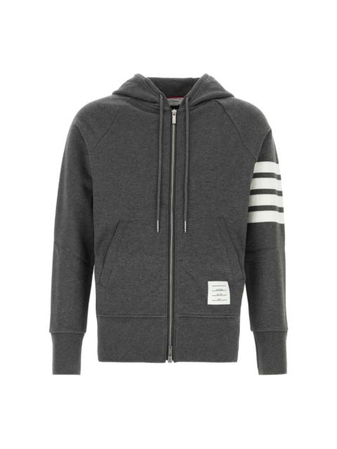 Thom Browne Classic Loopback 4-Bar Full Zip Hoodie