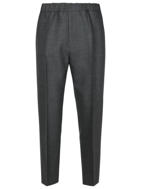 Lanvin Lanvin Grey Wool Trousers Man