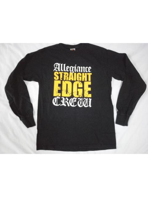 Other Designers Vintage - STRAIGHT EDGE Allegiance Crew Tee Band Records