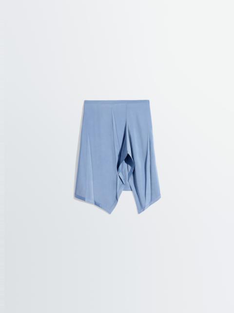 Lemaire CREASED FOULARD SKIRT IN POLY VISCOSE TWILL