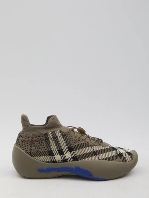 Burberry Burberry Check Knit Neptune Sneakers