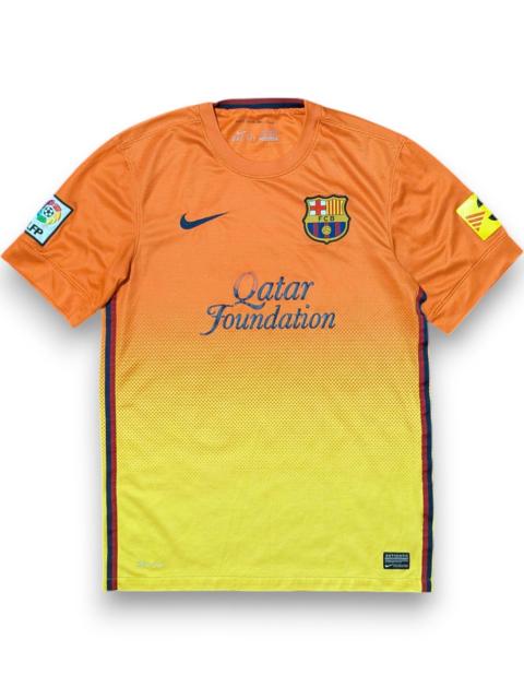 Nike Nike FC Barcelona Jersey 2012-13 Yellow Orange Away Soccer
