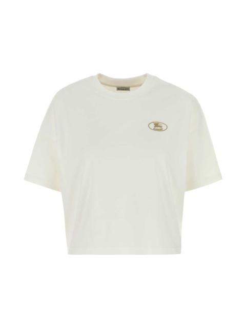 Burberry White Cotton T-shirt