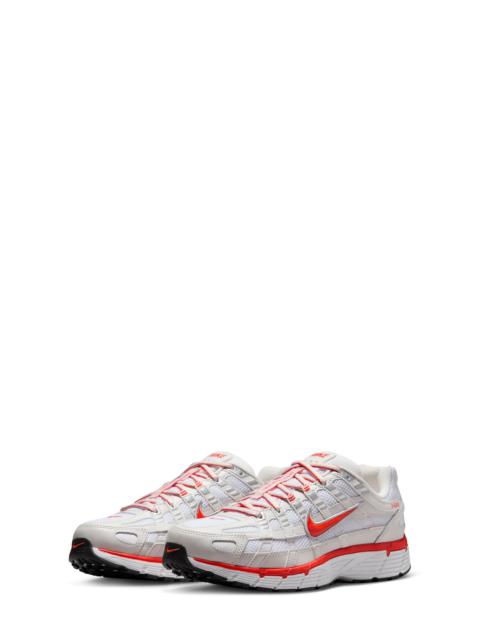 Nike P-6000 Sneaker in White/Red/Platinum/Black at Nordstrom