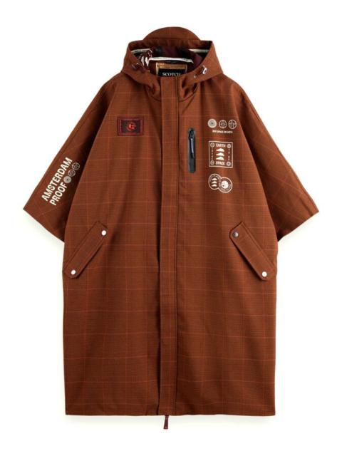 Other Designers Scotch & Soda Amsterdam Proof Poncho + Hat in Brown