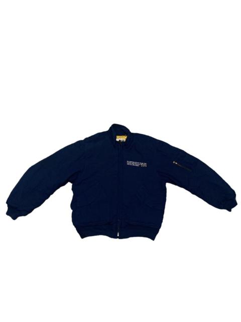 Other Designers Vintage Giulio Bombers Jacket Reversible Satin Racing M