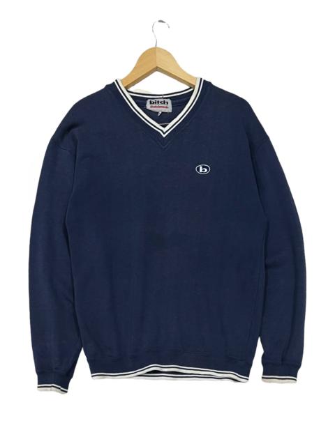 Other Designers Designer - 🔥HOT ITEM VINTAGE 90s BITCH SKATEBOARDS COVY V NECK SWEATER