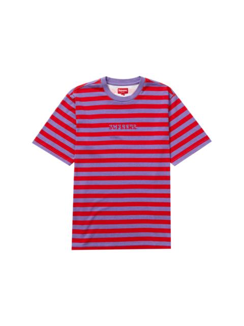 Supreme Supreme Reverse Stripe S/S Top Red