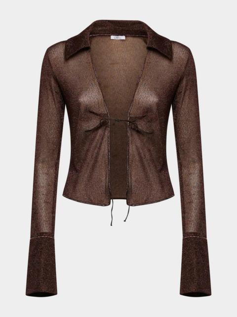 Oséree Lumiere Slim Shirt Chocolate