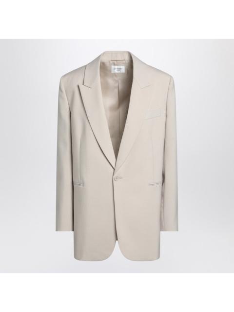 SAINT LAURENT Saint Laurent Beige single-breasted jacket in wool