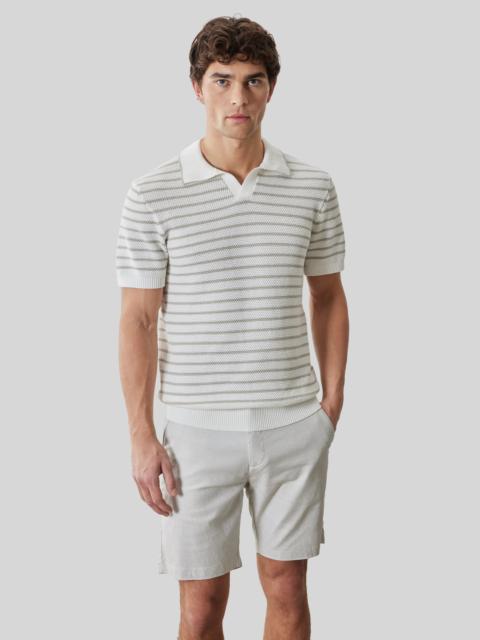 ROBERT BARAKETT Stellan Open Collar Polo