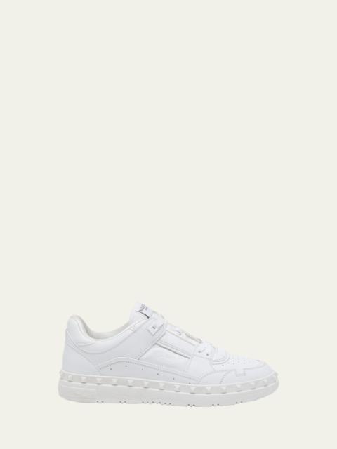 Valentino Men's Freedots Leather Low-Top Sneakers