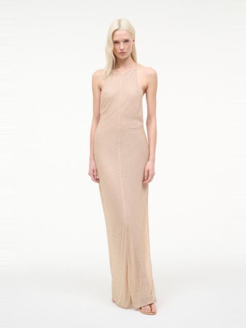 STAUD STAUD RHEA DRESS CHAMPAGNE