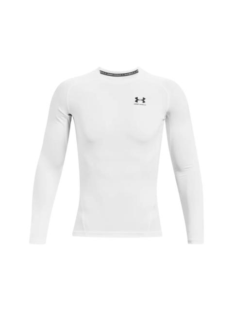 Under Armour Men's "White" HeatGear Long-Sleeve Compression Shirt