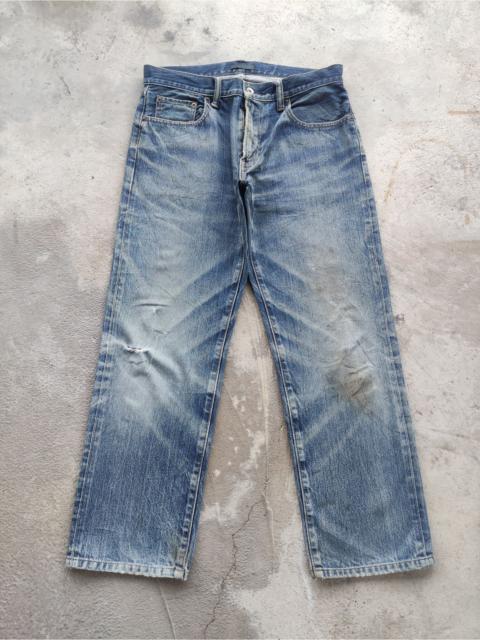 Other Designers Japanese Brand - Vintage Japanese Jean Distressed Faded Denim