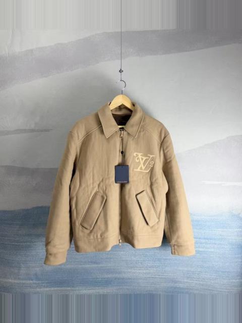 Louis Vuitton Louis Vuitton LV Nigo embroidered checkerboard double-sided wool jacket