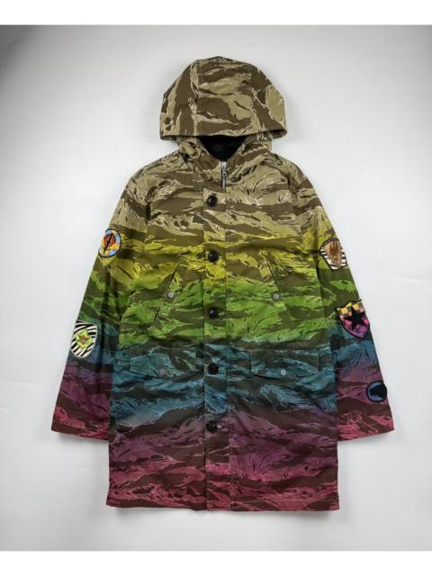 AMIRI Amiri Oversized Ombre Tiger Long Parka