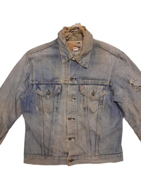 Levi's 80s Levis 505 Denim USA Jacket Button Stamped 522 (F26)