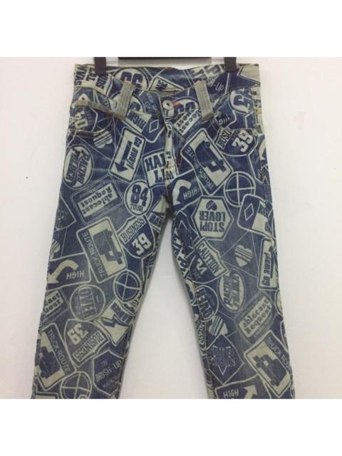 Other Designers Japanese Brand - Full print jeans like hysteric glamour